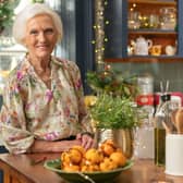 Dame Mary Berry heads to the Scottish Highlands, the home of her mother, for her new BBC One show "Mary Berry's Highland Christmas" (Credit: Rumpus Media/BBC)