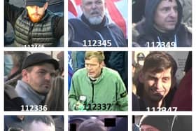 Police are looking to speak to these men over Armistice Day counter protests in London. 