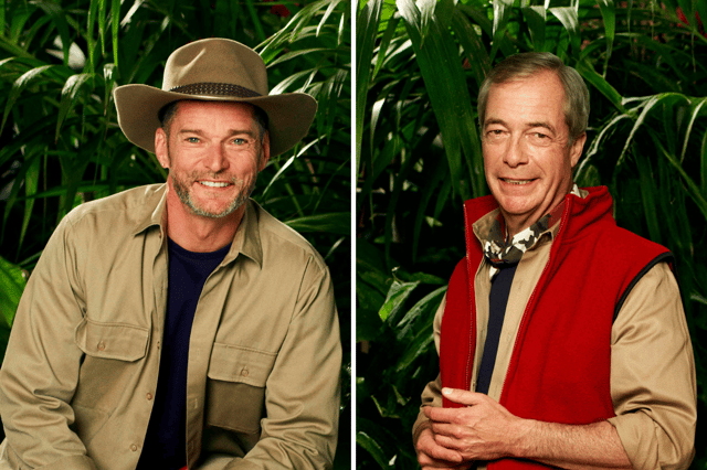 First Dates star Fred Sirieix and former politician Nigel Farage clashed in the I'm A Celeb jungle, with Fred taking Nigel to task for his hand in the Brexit process. (Credit: ITV)