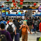 European airport staff and UK train drivers are set to strike in December likely to cause travel disruption over the Christmas holiday. (Photo: AFP via Getty Images)