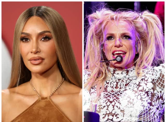 'Influencer speak' on TikTok, which is also adopted by celebrities like Kim Kardashian and Britney Spears, is the future of the English accent, according to a language expert. Photos by Getty Images.