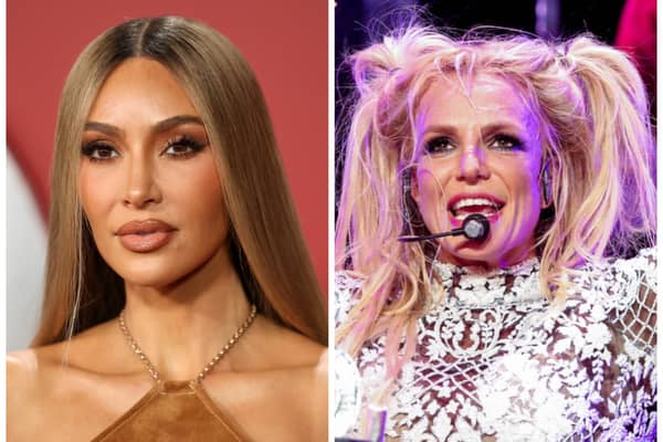 'Influencer speak' on TikTok, which is also adopted by celebrities like Kim Kardashian and Britney Spears, is the future of the English accent, according to a language expert. Photos by Getty Images.