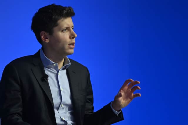 Sam Altman has been welcomed back as CEO of OpenAI, just days after he was sacked to the surprise of staff and investors. (Credit: AFP via Getty Images)