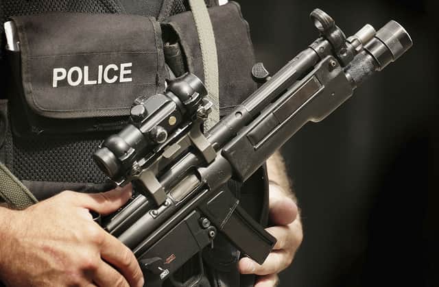 A man has died after police opened fire at a home in Dagenham as they attended a call. (Credit: Getty Images