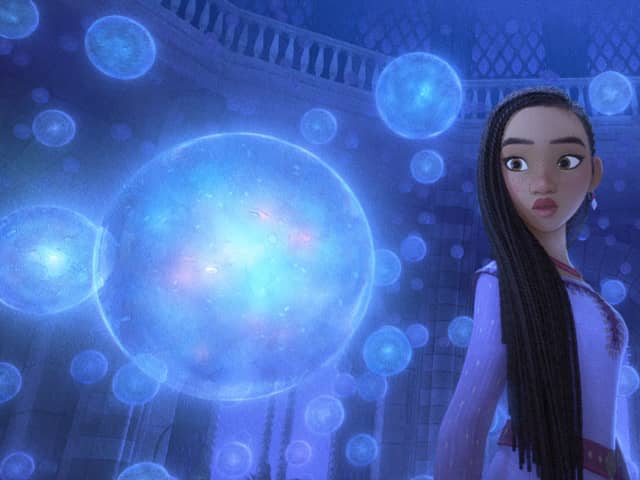 Disney Animation's "Wish" looked to stop a trend of Disney properties not making as big a impact at the box office as possible over Thanksgiving Weekend (credit: Disney)
