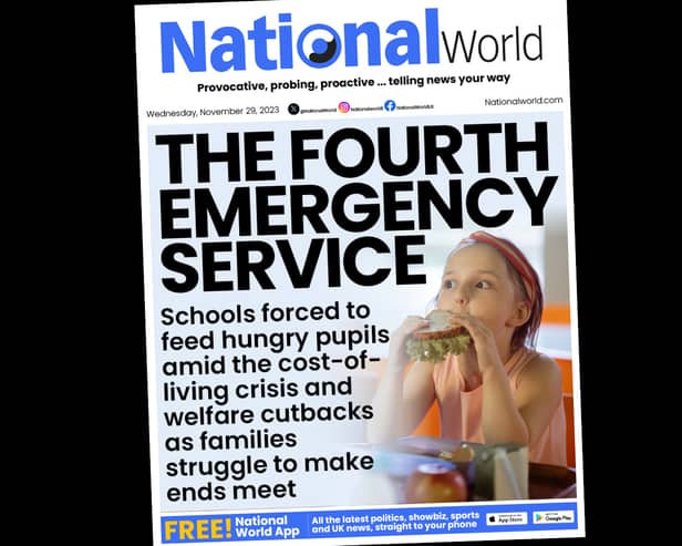 Schools have been described as the fourth emergency service as hungry children are sent to class as a matter of routine and support systems crumble
