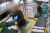The paramedic was pushed out of an ambulance by the patient - who has since been convicted. (Picture: London Ambulance Service)