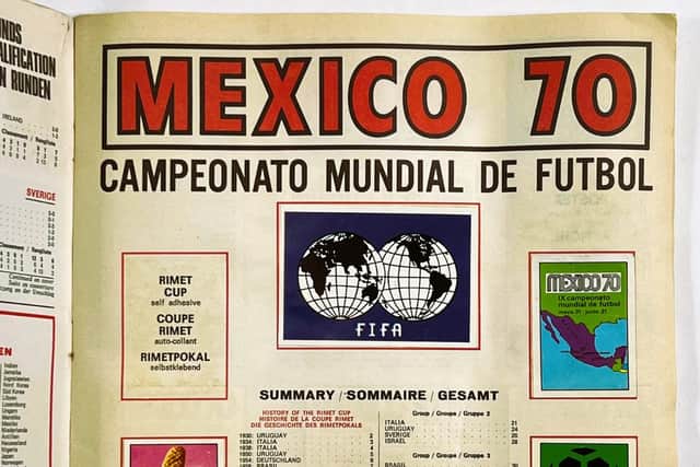 A rare copy of the first ever Panini Mexico 70 sticker album could fetch a record price at auction (SWNS)