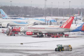 Flights are "more likely" to be cancelled as yellow snow and ice weather warnings issued in UK. (Photo: PA)