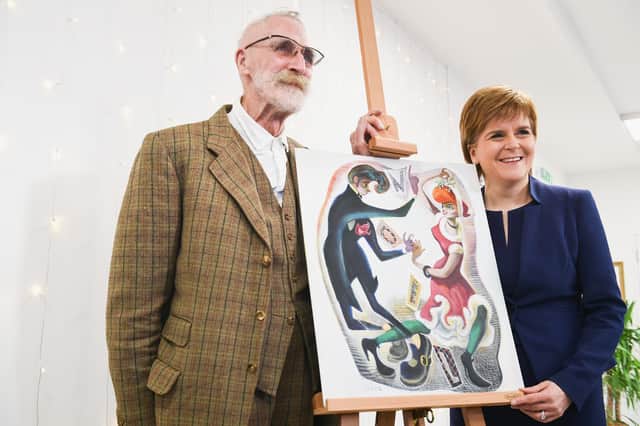 Celebrated Scottish artist and playwright John Byrne has died at the age of 83. (Credit: Getty Images)