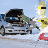 Possibly the worst experience for a driver - breaking down in the snow. So what advice have breakdown companies given drivers who have to drive in the current UK conditions this winter? (Credit: Met Service/Canva)