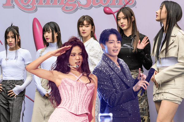 Jisoo, Jungkook and NewJeans all had entries in Rolling Stone's "100 Best Songs of 2023" list (Credit: Getty Images/Rolling Stone)