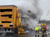 Leominster A49 fire: seven tonnes of toilet paper go up in flames during lorry fire