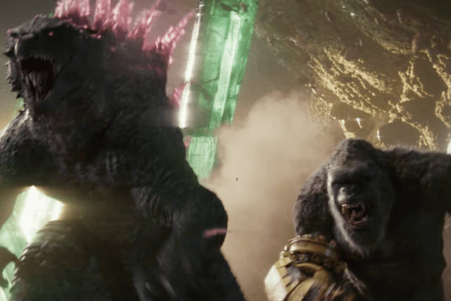 Godzilla and King Kong team up, we think, to take on a new series of Titans in the upcoming MonsterVerse title, "Godzilla X Kong: The New Empire" (Credit: Legendary Pictures/Warner Bros.)