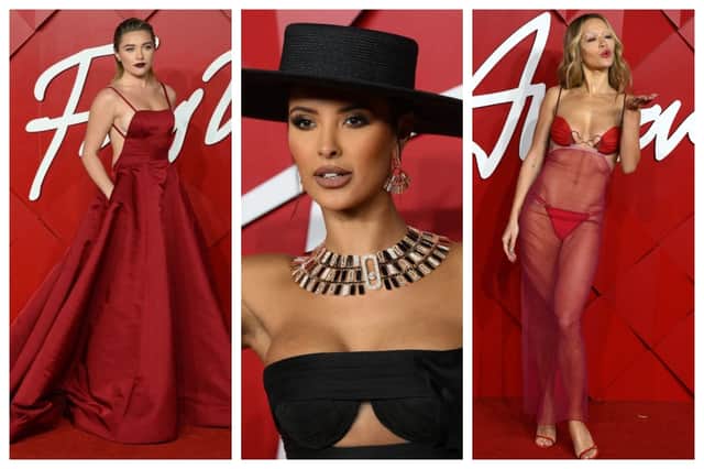 Florence Pugh and Maya Jama looked incredible at The Fashion Awards 2022, but Rita Ora's outfit was less than impressive. Photographs by Getty