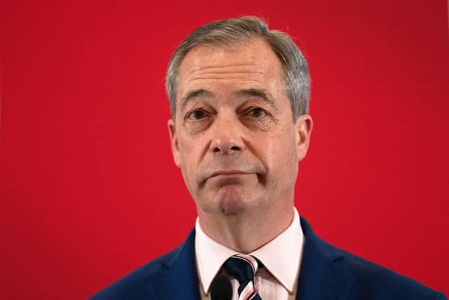 Nigel Farage was forced to deny he has a nipple piercing on last night's episode of I'm A Celebrity after he stripped off. (Photo: Getty Images)
