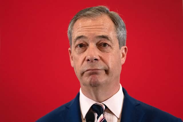 Nigel Farage was forced to deny he has a nipple piercing on last night's episode of I'm A Celebrity after he stripped off. (Photo: Getty Images)