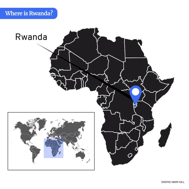 Rwanda map. Credit: Mark Hall