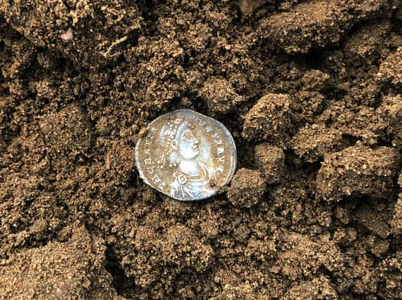 A hoard of Roman coins from the 5th century AD are set to make over £10k at auction (Noonans / SWNS)