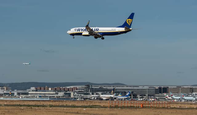 A Ryanair flight was forced to divert and make an emergency landing after the pilot fell ill. (Photo: DPA/AFP via Getty Images)