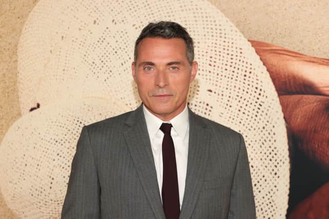 Rufus Sewell is engaged to actress Vivian Benitez who is 30 years his junior. Photograph by Getty