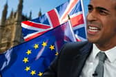 Rishi Sunak joked about Brexit at PMQs. Credit: Getty/Mark Hall