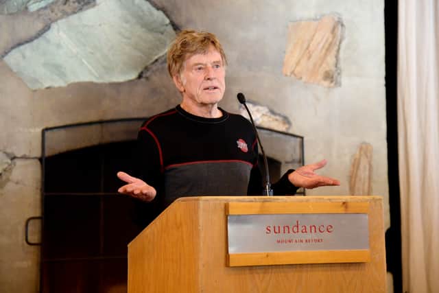  Robert Redford speaks at the 2020 Sundance Film Festival -Directors Brunch at Sundance Resort on January 25, 2020 in Provo, Utah. (Photo by Michael Loccisano/Getty Images)