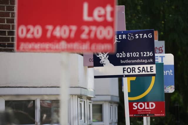 House prices have jumped for the second consecutive month according to Halifax's House Price Index, with a shortage of sellers blamed for the increase. (Credit: AFP via Getty Images)