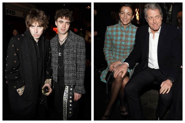 Liam Gallagher's sons Gene and Lennon Gallagher attended the Chanel fashion show in Manchester along with Hugh Grant and his wife Anna. Photograph by Getty
