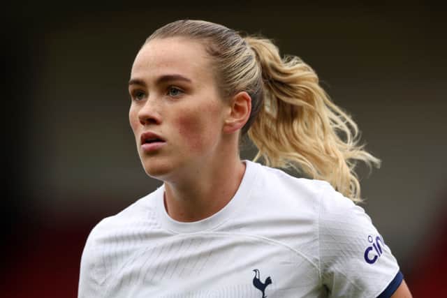 Could Grace Clinton make an early return to Manchester United after her impressive start at Spurs? Cr: Getty Images.