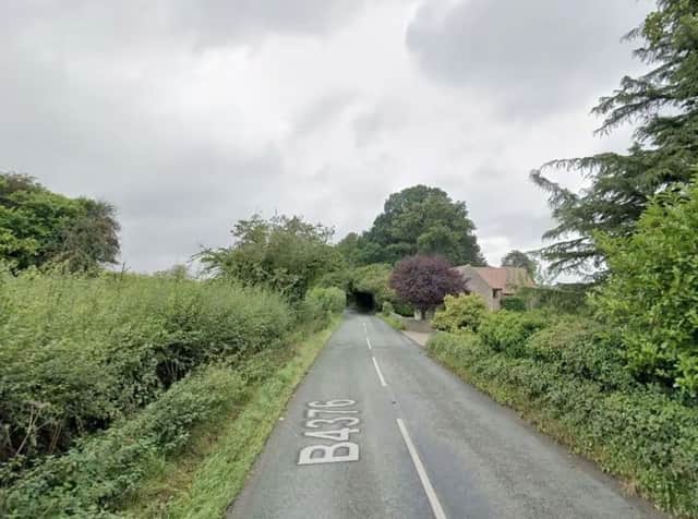 The B4376 near Much Wenlock where the tragic accident happened. Photo: Google