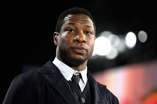 Jonathan Majors faces three misdemeanour counts of assault and harassment. Picture: Gareth Cattermole/Getty Images
