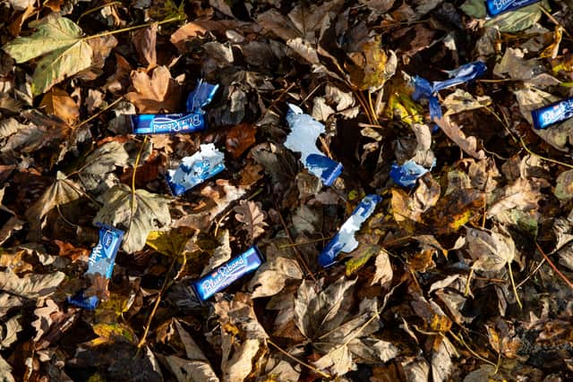 The wrappers were left scattered around in their dozens (Photo: William Lailey / SWNS)