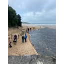 Sewage spilling on to Harlyn Bay in Cornwall