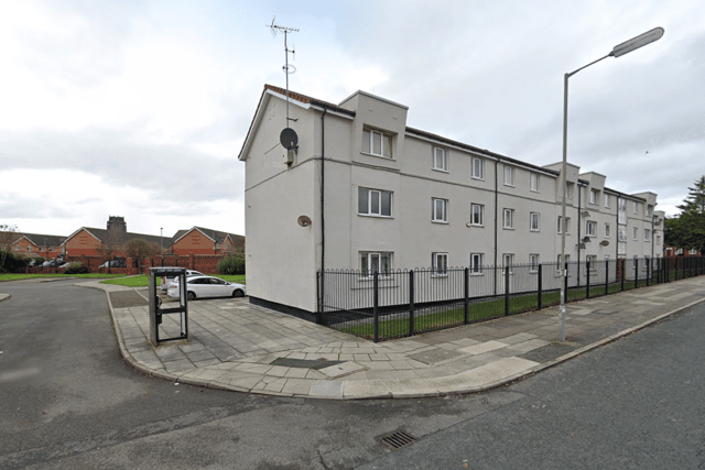 At around 1pm on December 10, Merseyside Police received reports that two men and one woman had sustained stab and slash wounds during an incident inside a communal area of a block of flats at the corner of Upper Warwick Street and Hillaby Close. Photo: Google Street View