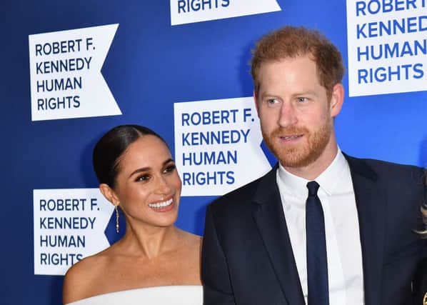 Prince Harry and Meghan Markle have been named as  the biggest 'losers' of 2023 by The Hollywood Reporter. Photograph by Getty