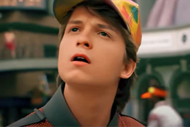 The fan trailer includes a deepfake of Tom Holland as Marty McFly