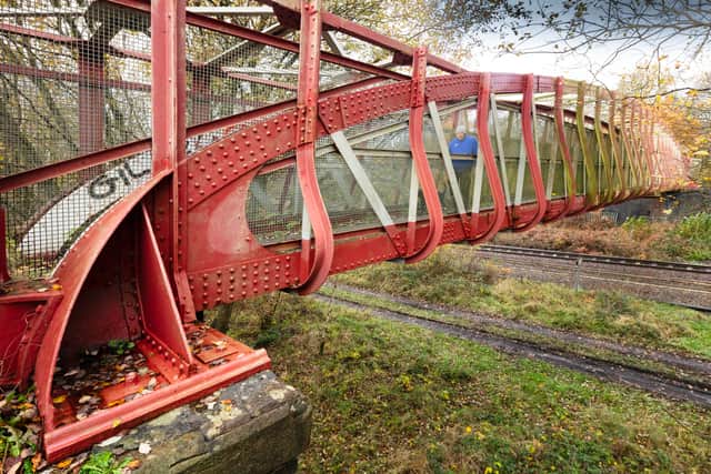 Deep Pit railway footbridge, Lancashire (The Historic England Archive)