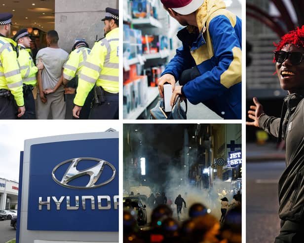 6 events that have gone viral on social media in 2023 and caused chaos - from London looting to US car thefts and worldwide riots. Composite image by NationalWorld/Mark Hall.