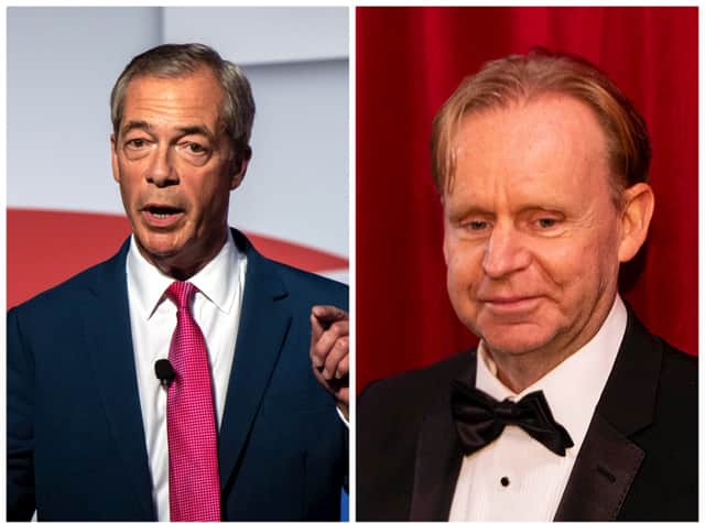 Nigel Farage (left) has accused ITV boss Kevin Lygo (right) of trying to 'make life unpleasant' for him during 'I'm a Celeb'. Photos by Getty Images.