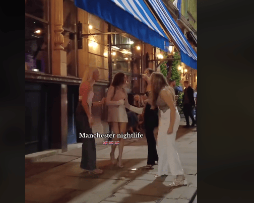 A TikTok account called Walking in China which appears to have videos of women who have been filmed on UK nights out without their consent has been causing concern among social media users. Photo by TikTok/WalkinginChina.