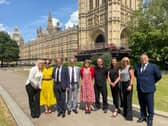 The Bereaved Families for Online Safety after the Online Safety Act was passed, with Baroness Beeban Kidron (centre). They now say the government wants to water down those measures. Credit: 5Rights Foundation