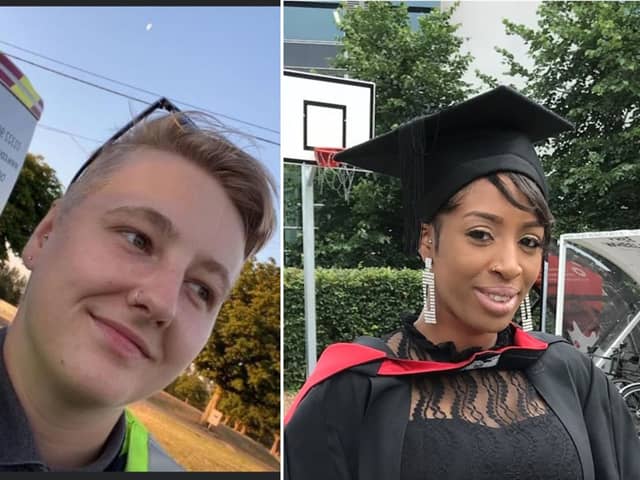 23-year-old Gaby Hutchinson, left, and 33-year-old Rebecca Ikumelo lost their lives in a crush at the O2 Academy Brixton on December 15, 2022