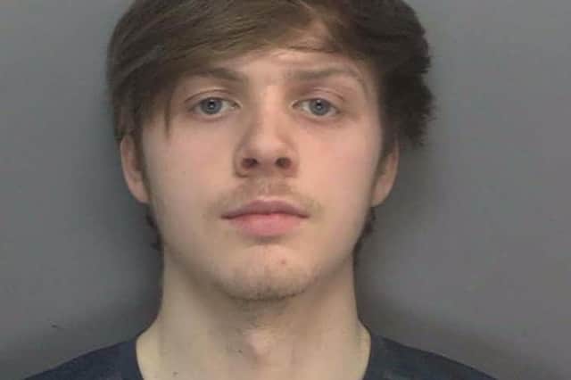 Mason Clague, 22, has been jailed for six years for assisting in the stabbing of a 12-year-old boy. Image: Merseyside Police