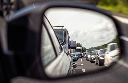 Drivers have been warned of delays after a car crash on the A1(M) on Monday afternoon