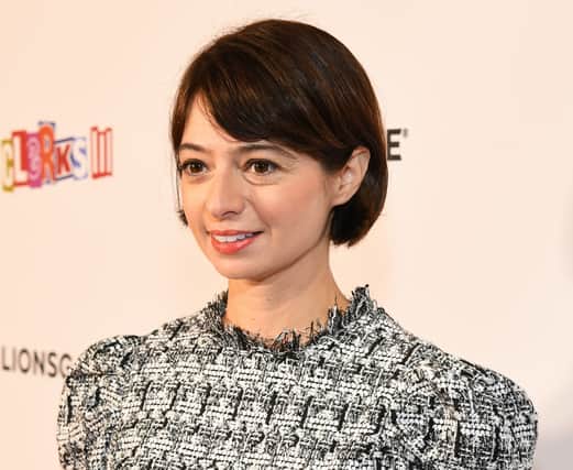 Kate Micucci attends "Clerks III" Premiere at TCL Chinese 6 Theaters on August 24, 2022 in Los Angeles, California. (Photo by Jon Kopaloff/Getty Images for Lionsgate)