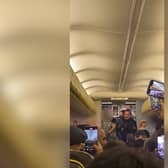 A Morocco-bound Ryanair flight was forced to u-turn and land at Standsted after reports of "drug abuse and verbal abuse on board". (Credit: SWNS)