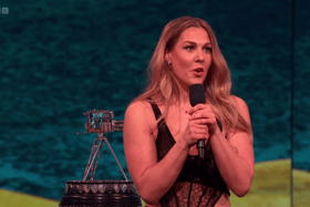 Mary Earps collects the BBC Sports Personality of the Year award (Image: BBC)