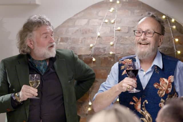 Si King, left, and Dave Myers in Hairy Bikers: Coming Home For Christmas. (Picture: BBC/South Shore Productions)