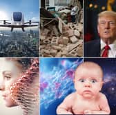Old Moore’s Almanac 2024 predictions include advancements in AI, an assisination warning for Donald Trump and a huge decline in birth rates. Composite image by NationalWorld/Kim Mogg.
